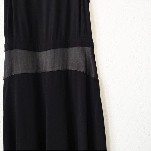 Maje Black Alissa Contrasting‎ Waistline A-Line Dress Size 1 - Picture 2 of 7